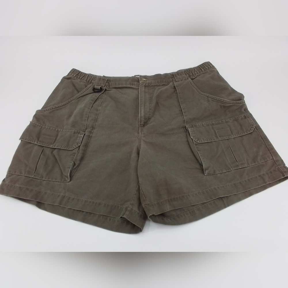 COLUMBIA Shorts Men Size 42 Gray Cargo Pockets Chino Vintage.
